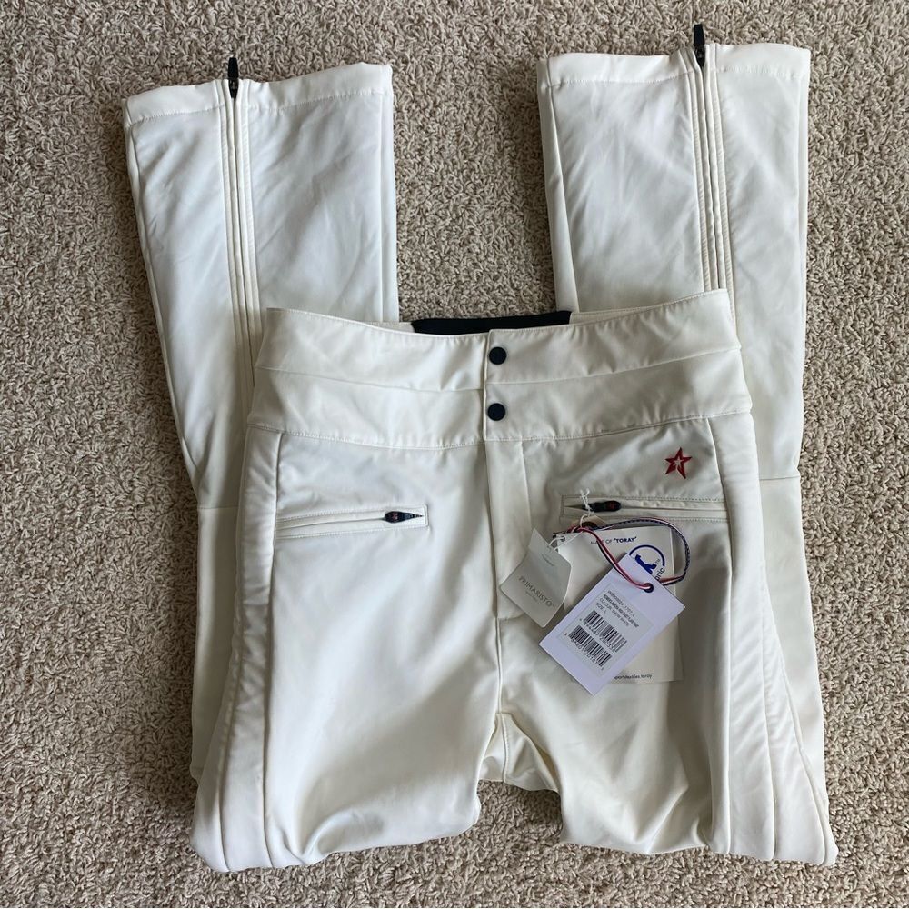Perfect Moment Aurora High Rise Flare Ski Pants Waterproof Large White NWT